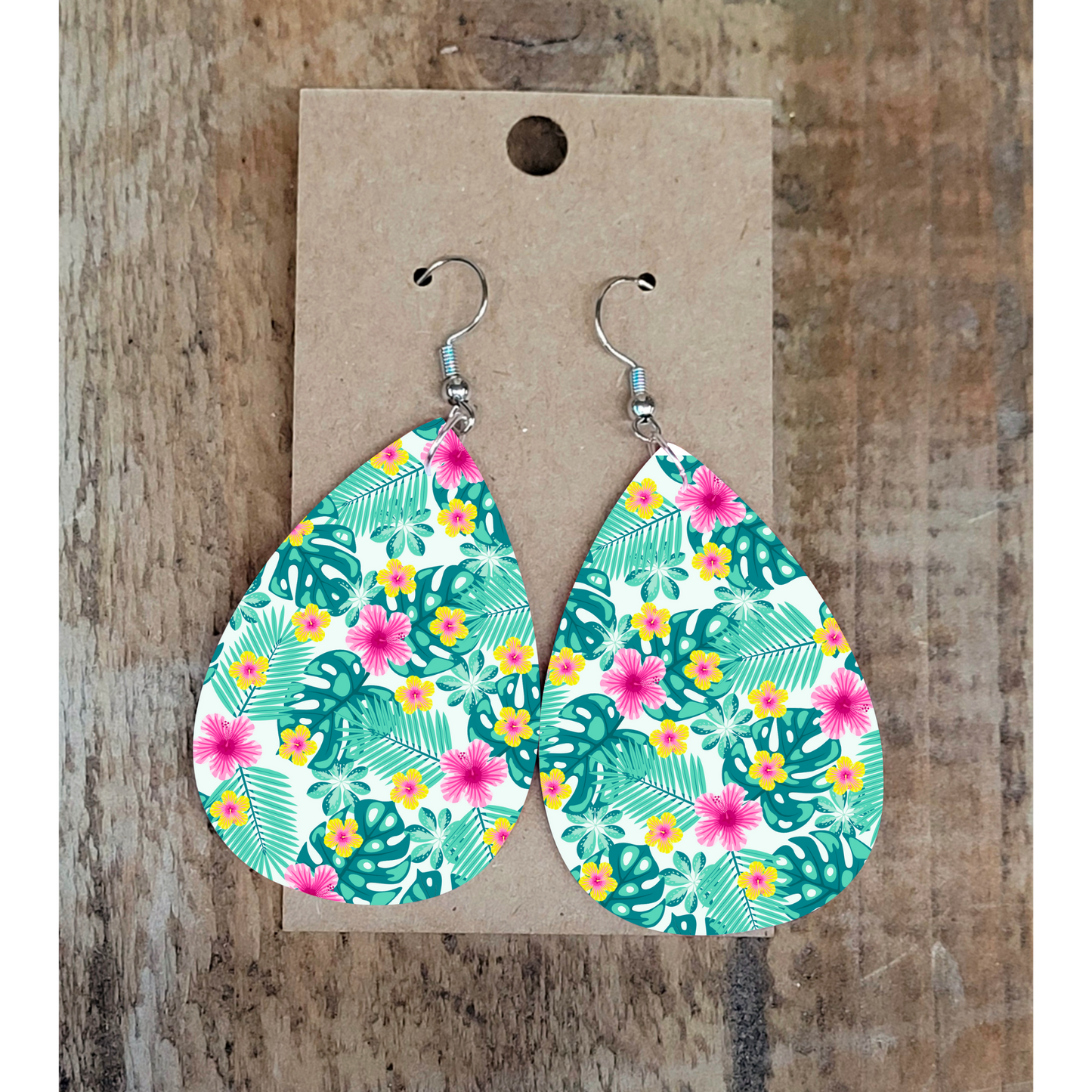 Tropical Floral Earrings