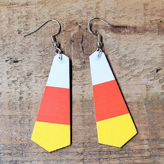 Candy Corn Earrings