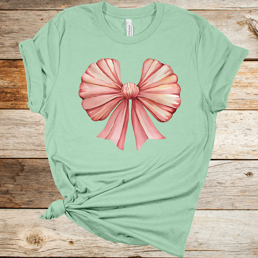 Pink Bow Graphic Tee