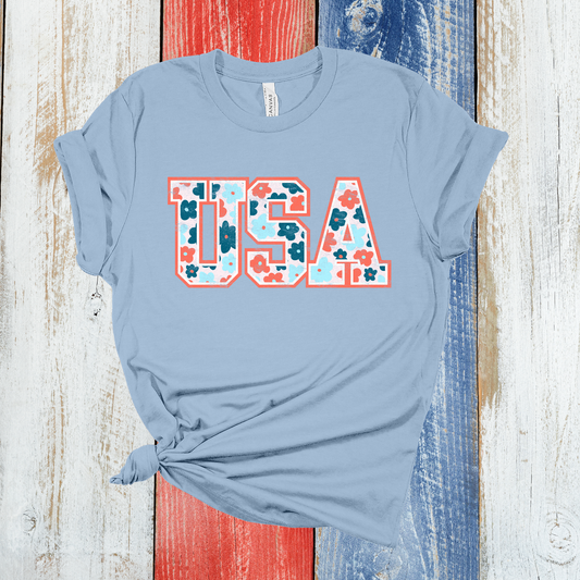 Distressed USA Graphic Tee