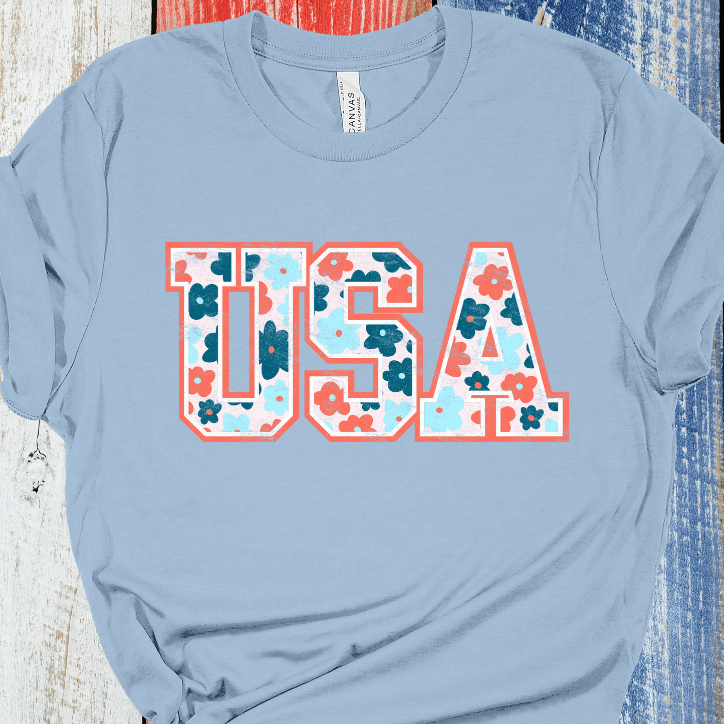 Distressed USA Graphic Tee