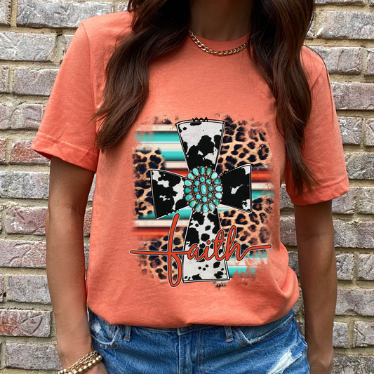 Western Faith Cross Graphic Tee