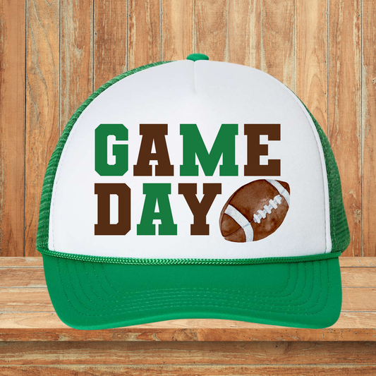 Game Day Green and Brown Hat