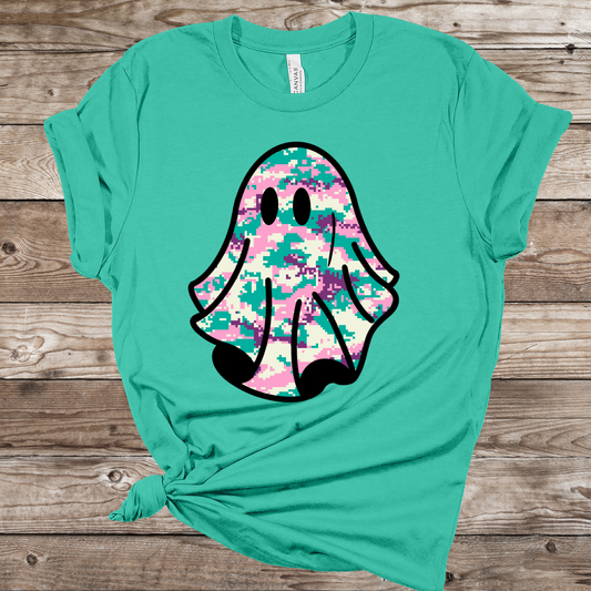 Teal Ghost Graphic Tee