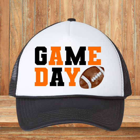 Game Day Black and Orange Hat