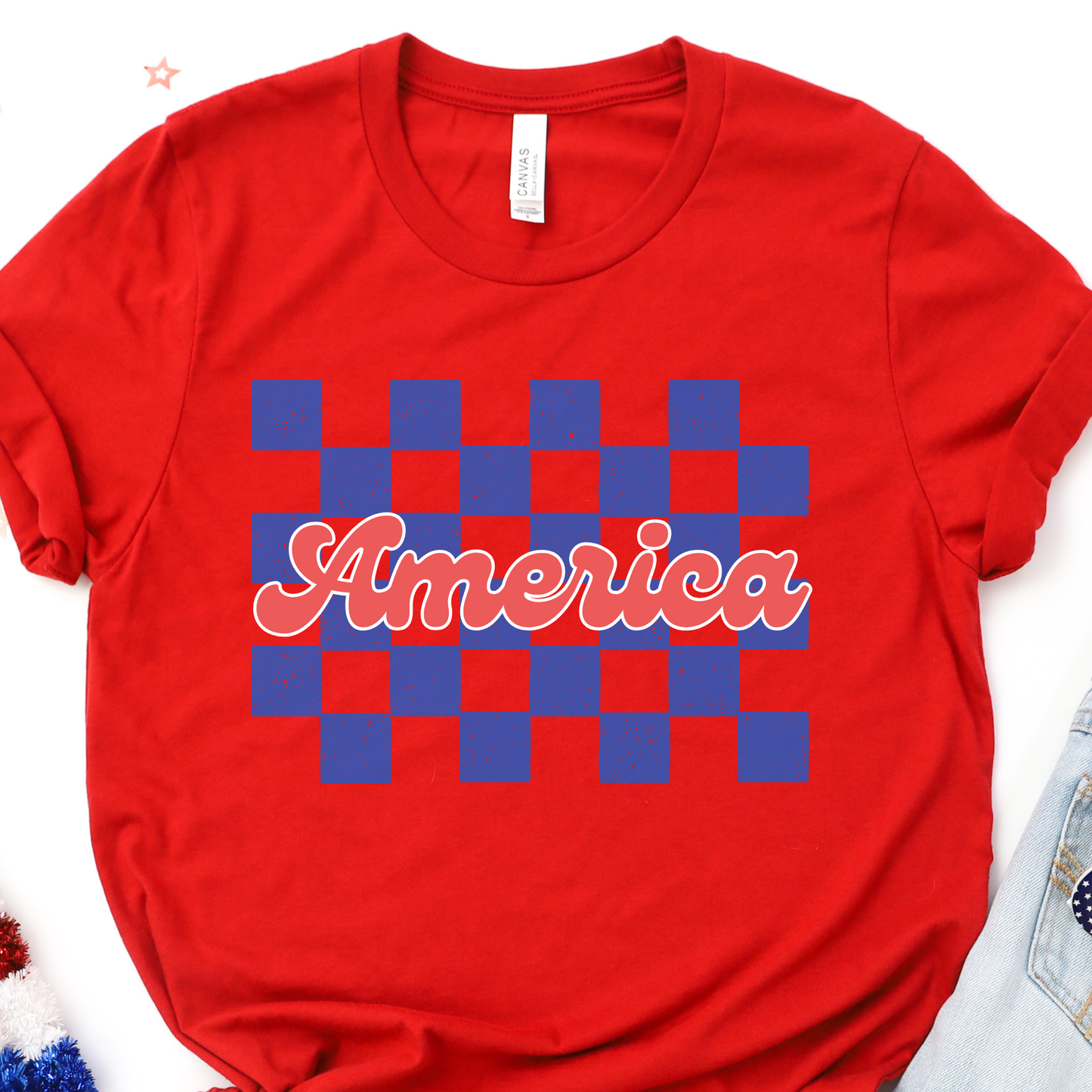 America Red Graphic Tee