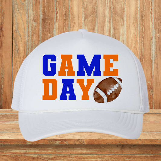 Game Day Blue and Orange Hat