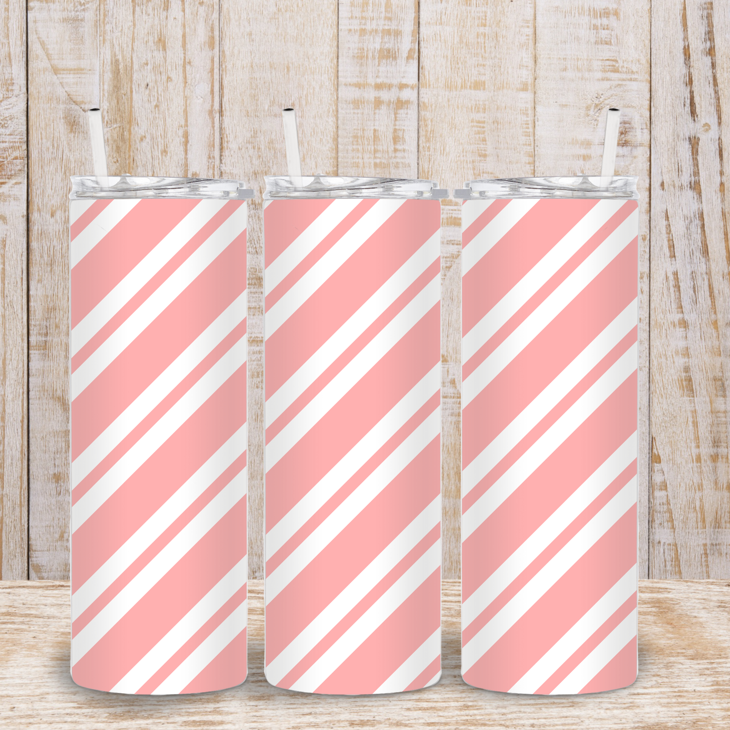 Pink Peppermint Tumbler