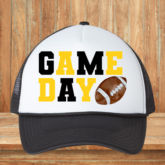Game Day Black and Yellow Hat