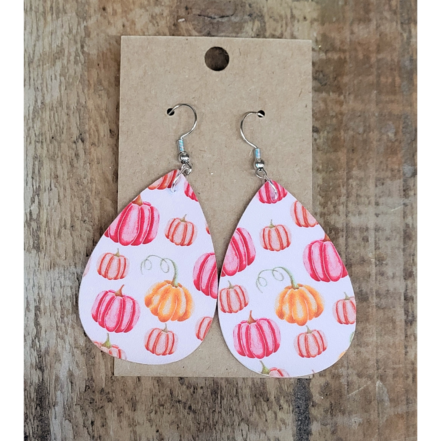 Pink Pumpkin Earrings