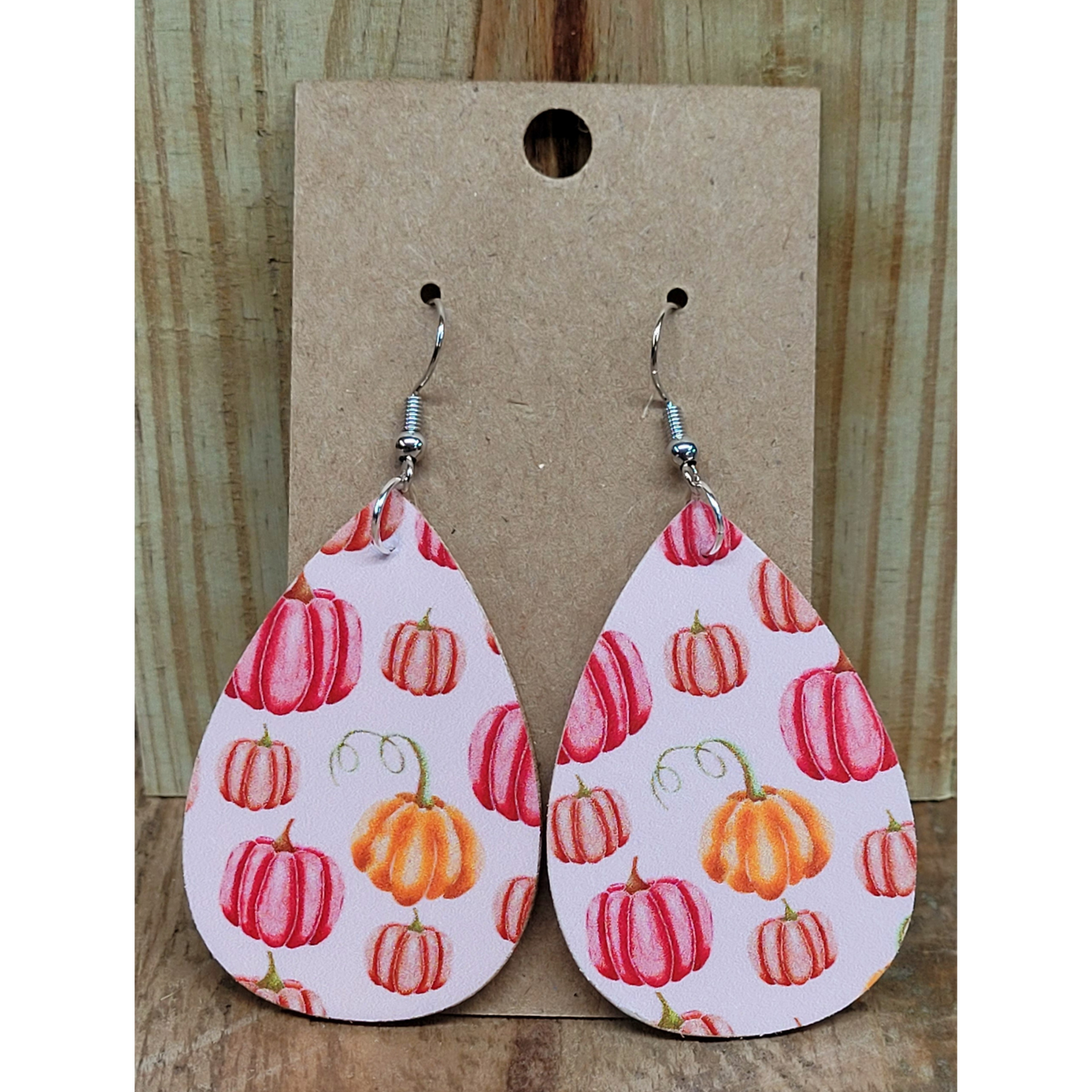 Pink Pumpkin Earrings