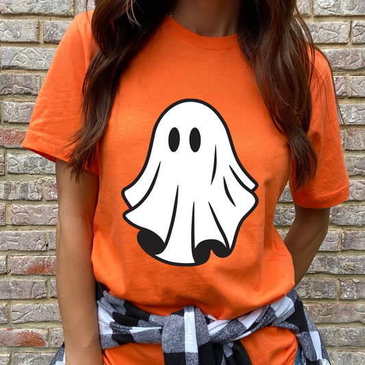 White Ghost Graphic Tee