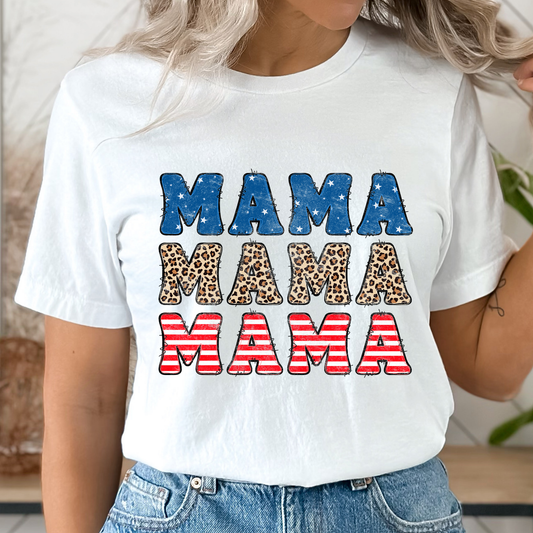 American Mama White Graphic Tee