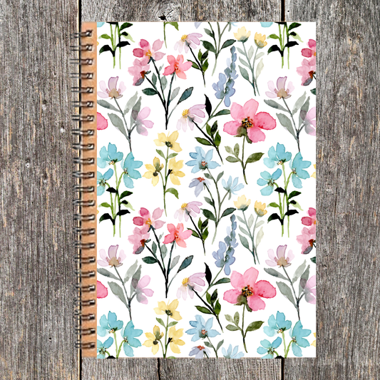 Dainty Pastel Floral Journal