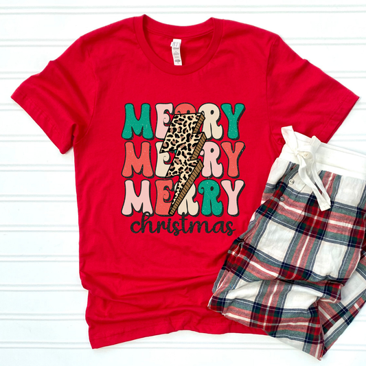Merry Merry Christmas Graphic Tee