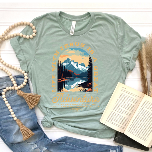 Life with Jesus is an Adventure Graphic Tee