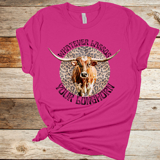 Whatever Lassos Your Longhorn Graphic Tee