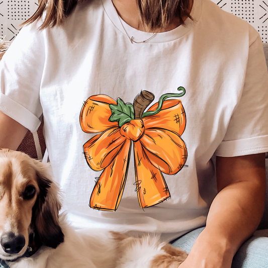 Pumpkin Bow Graphic Tee
