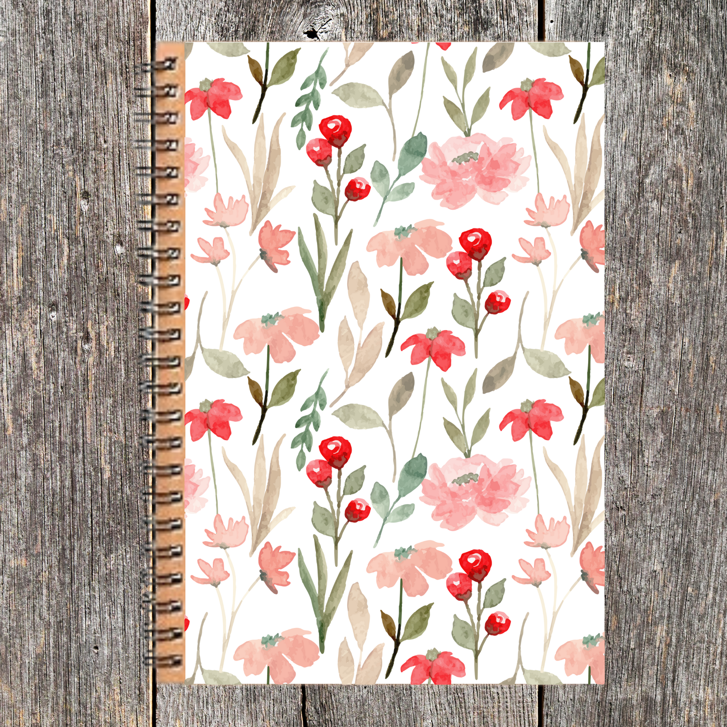 Pink Pastel Floral Journal