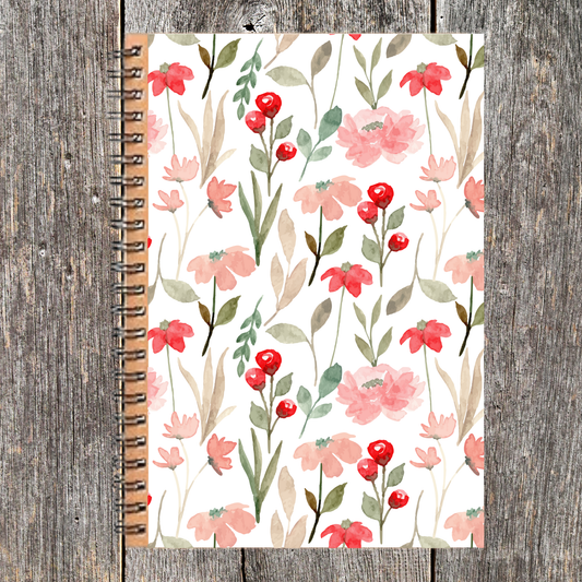 Pink Pastel Floral Journal