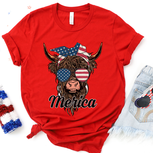 Merica Highland Graphic Tee