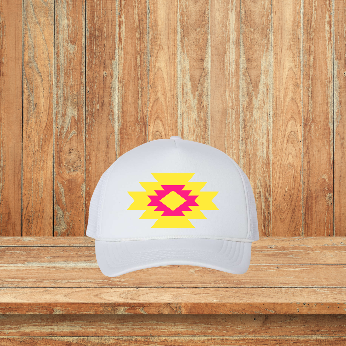 Pink and Yellow Hat