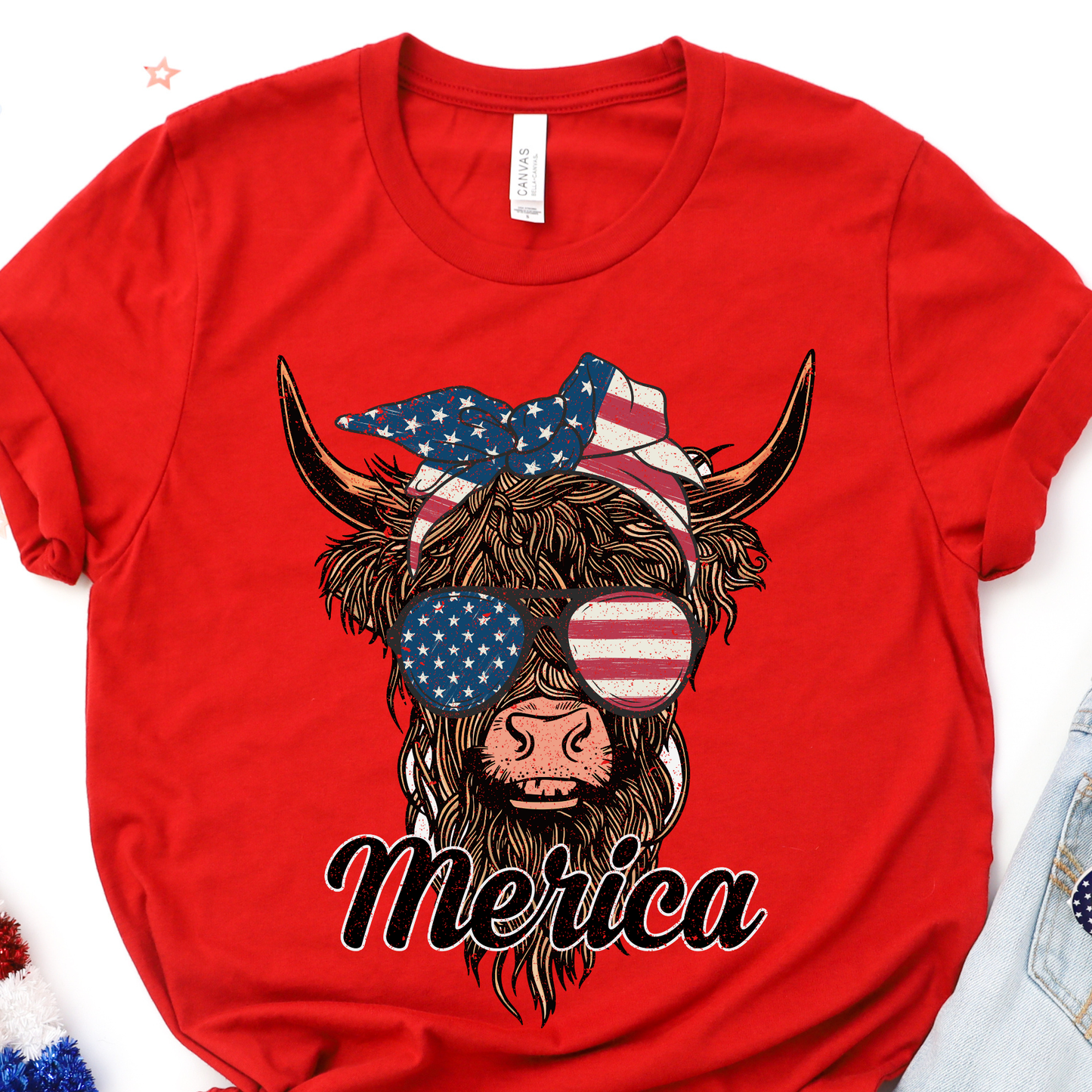 Merica Highland Graphic Tee