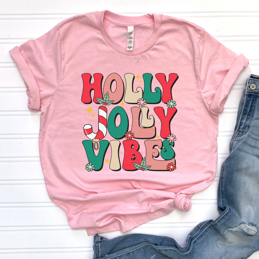 Holly Jolly Vibes Graphic Tee