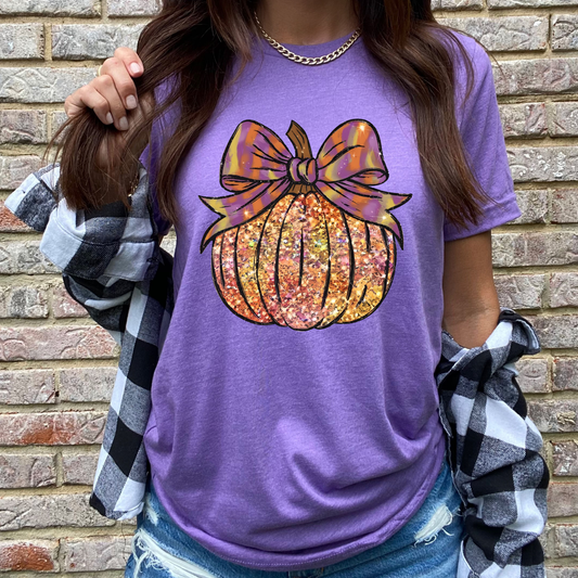 Purple Pumpkin Graphic Tee