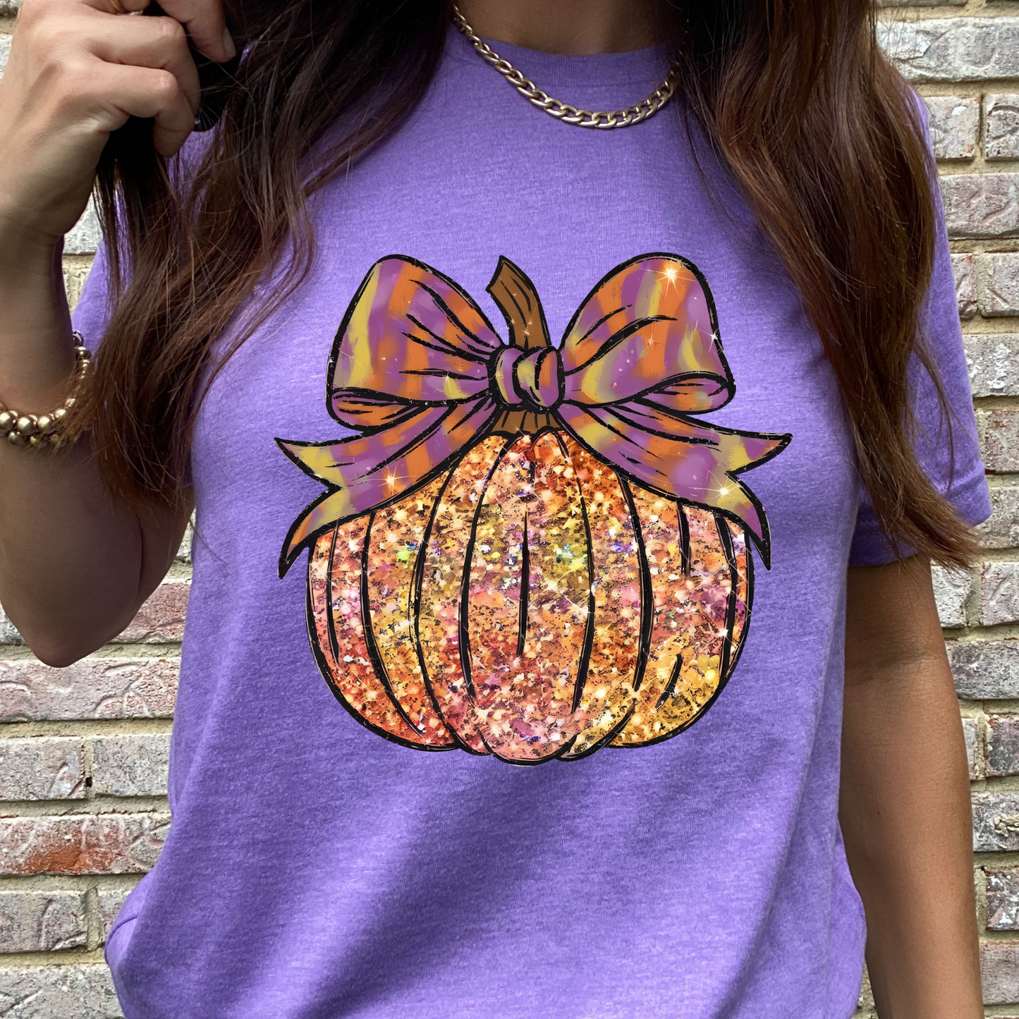 Purple Pumpkin Graphic Tee