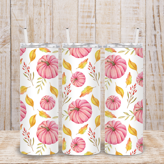 Pink Autumn Tumbler