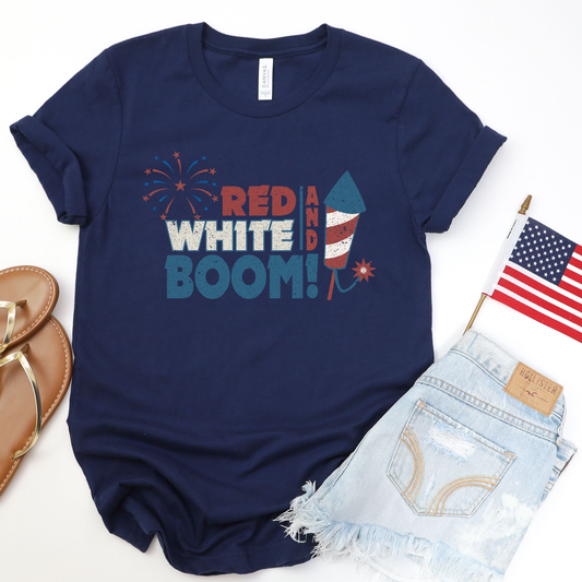 Red White and Boom Graphic Tee