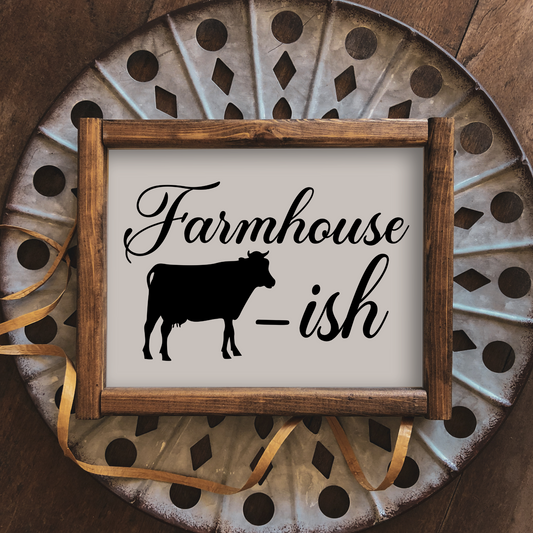 Farmhouse-ish - 8" x 10" Wood Print