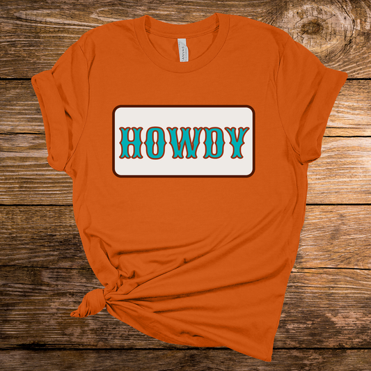 Howdy Orange Graphic Tee