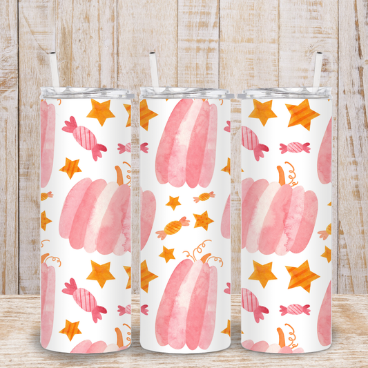 Pink Halloween Tumbler