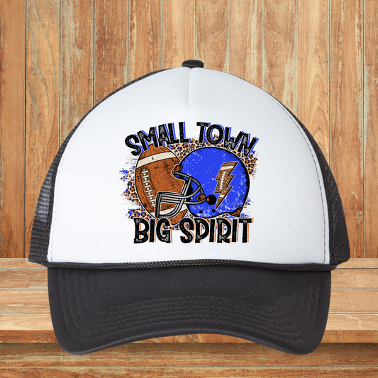 Small Town Big Spirit Blue Hat