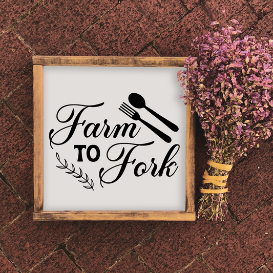 Farm to Fork - 12x12 Wood Print