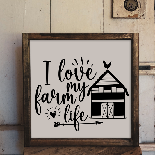 Farm Life - 12x12 Wood Print
