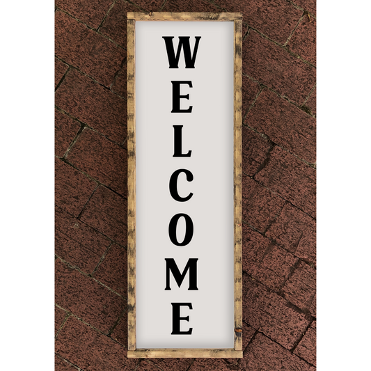 Welcome - 12" x 6" Wood Print