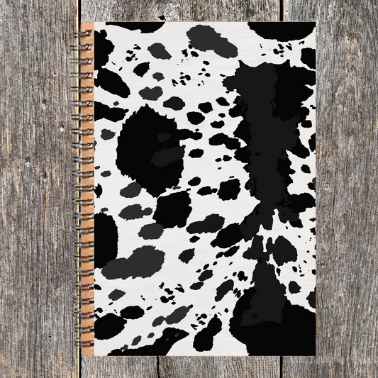 Black Cow Print Journal