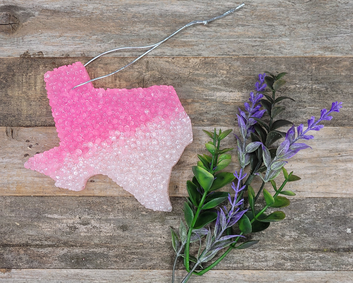 Pink Texas Ombre Car Freshie