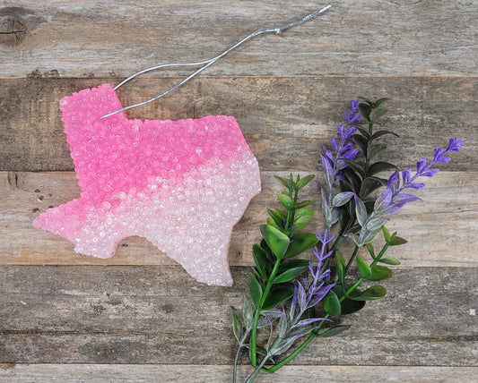 Pink Texas Ombre Car Freshie