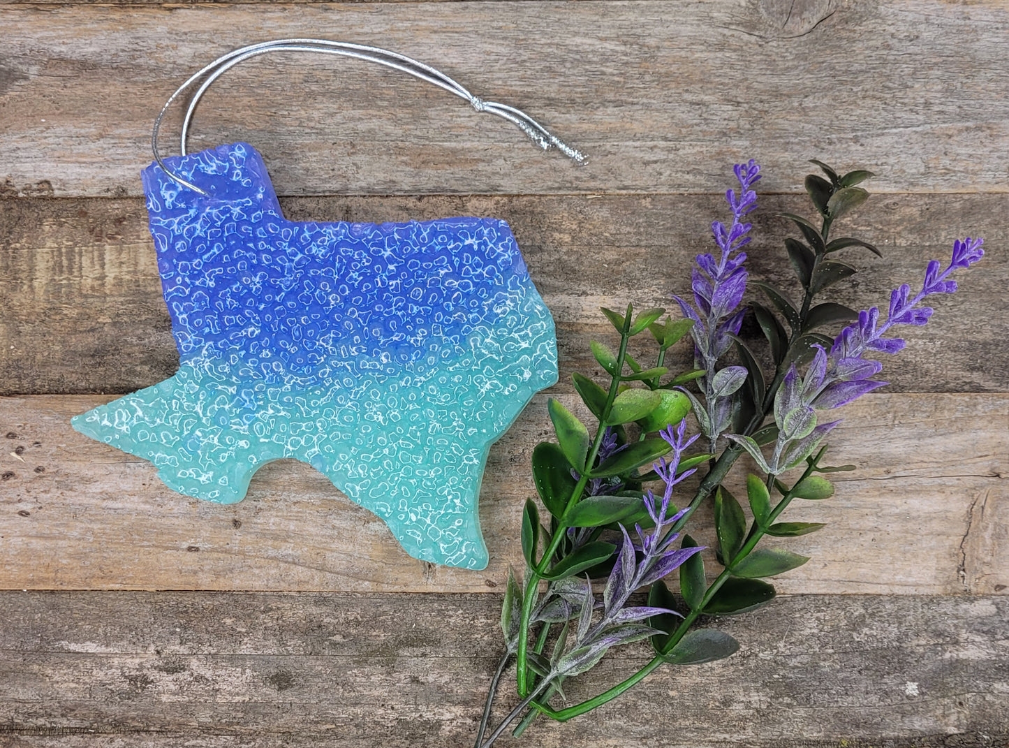 Blue Texas Ombre Car Freshie