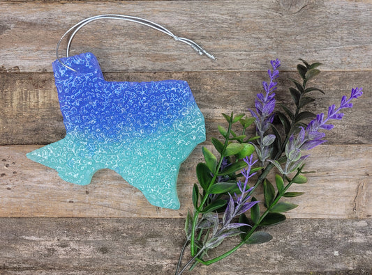Blue Texas Ombre Car Freshie