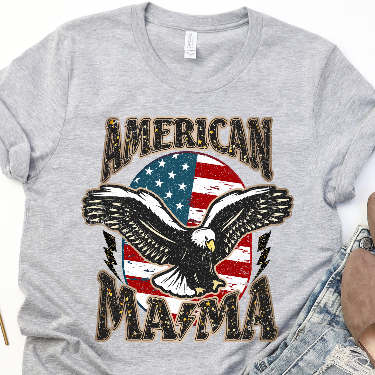 American Mama Eagle Graphic Tee