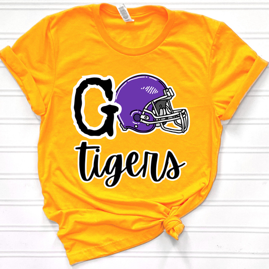 Go Tigers Purple Graphic Tee
