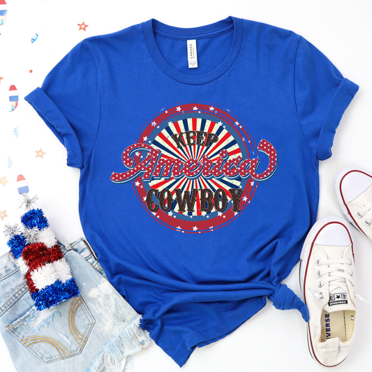 Keep America Cowboy Graphic Tee