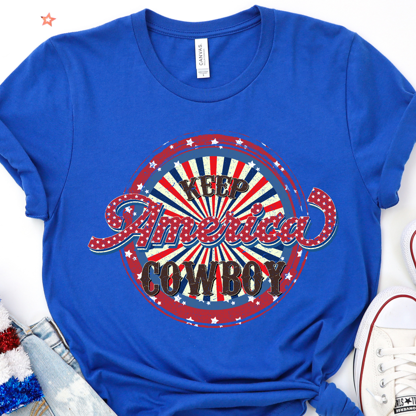 Keep America Cowboy Graphic Tee
