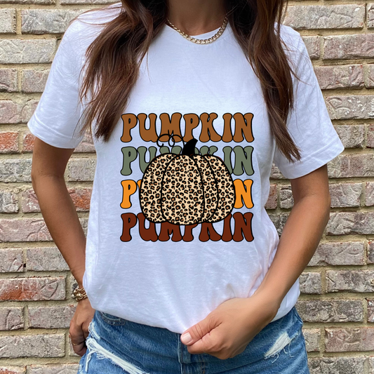 Leopard Pumpkin Graphic Tee