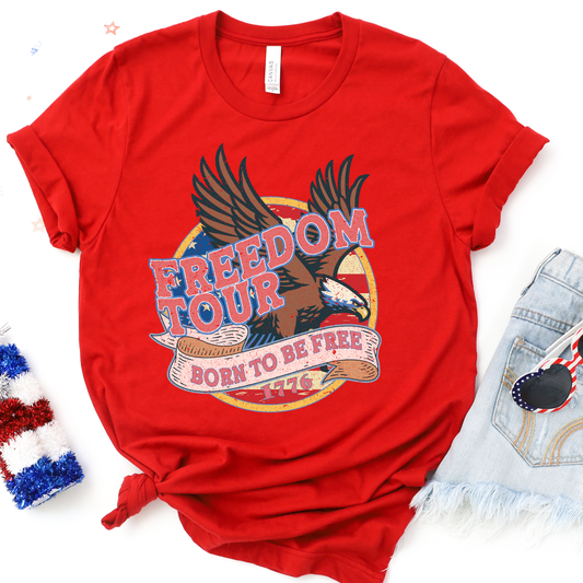 Freedom Tour Red Graphic Tee